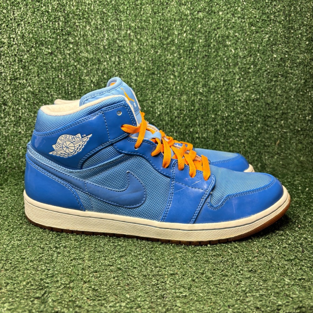 Jordan Air 1 Phat Year of the Dragon Mesh Sport Basketball Sneaker Blue Men 11.5